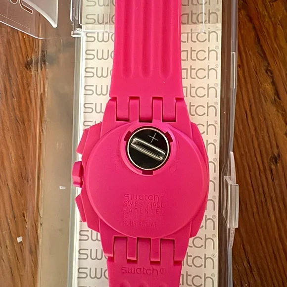 NWT Swatch Watch Chrono Huyana, Pink Unisex 2009 SUIP400 - Picture 5 of 12